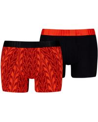 PUMA - Terrace Bedruckte Boxershorts 2er-Pack - Lyst