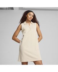 PUMA - Ess Elevated Strukturiertes Ärmelloses Relaxed Fit Kleid Damen - Lyst