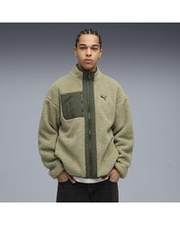 PUMA - Hybrid Sherpa Wendbare Jacke Herren, Kleidung, Lux Army - Lyst