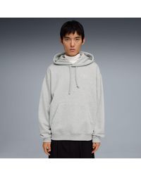 PUMA - Select Essentials Hoodie Light Heather - Lyst