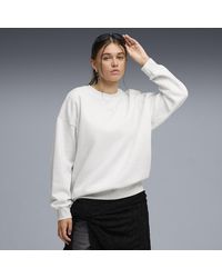 PUMA - Sudadera Essentials Extragrande Para Mujer, Ropa, Blanco - Lyst