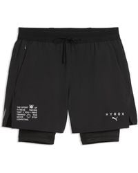 PUMA - Shorts X Hyrox Pwrmode 2 En 1 Para Hombre, Accesoiros, Negro - Lyst