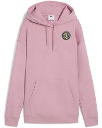 PUMA - Sudadera Con Capucha Wardrobe Essentials Sports Legacy Graphic Para Mujer, Ropa, Poised Rosa - Lyst