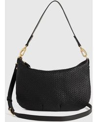 Quince - Italian Leather Convertible Crescent Handwoven Shoulder Bag - Lyst