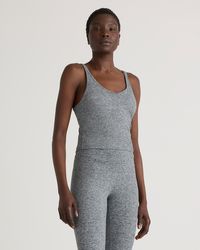 Quince - Ultra-Soft Strappy Cropped Tank Top, Polyester - Lyst