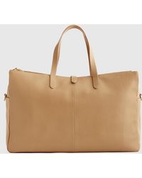 Quince - Italian Leather Triple Compartment Weekender - Lyst