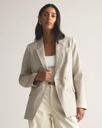 Quince - 100% European Linen Relaxed Double-Breasted Blazer - Lyst