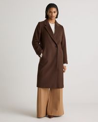Quince - Italian Wool Classic Single-Breasted Coat, Wool/Nylon - Lyst