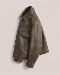Quince - Oversized Bomber Jacket, Leather - Lyst
