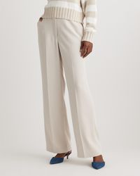 Quince - Stretch Crepe Classic Trouser Pants, Recycled Polyester - Lyst