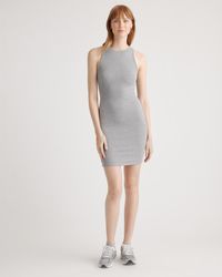 Quince - Tencel Rib Knit Sleeveless Mini Dress - Lyst