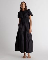 Quince - Tiered Maxi Dress, Cotton - Lyst