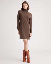 Quince - Mongolian Cashmere Turtleneck Sweater Dress - Lyst