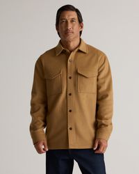 Quince - Italian Wool Relaxed Overshirt Jacket - Lyst