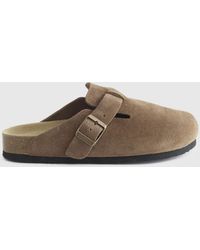 Quince - Water Repellent Suede Clog Mule, Leather - Lyst