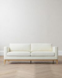 Quince - Performance Chenille Linen Blend Sofa With Solid Oak Base, Performance Linen Blend - Lyst