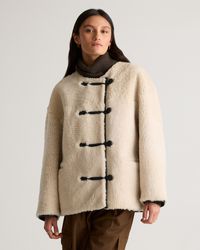 Quince - 100% Shearling Duffle Jacket, Leather - Lyst