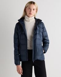 Quince - Lightweight Down Packable Puffer Hooded Jacket, Recycled Polyester - Lyst
