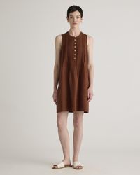 Quince - 100% European Linen Sleeveless Swing Dress - Lyst