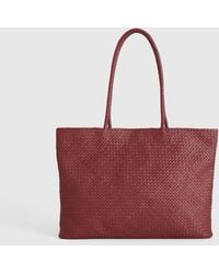 Quince - Italian Leather Handwoven Tote - Lyst