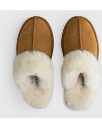 Quince - Australian Shearling Scuff Slipper, Suede Leather - Lyst