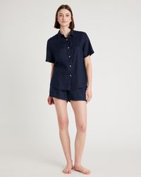 Quince - 100% European Linen Shorts Pajama Set - Lyst
