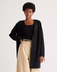 Quince - Knit Collarless Coat, Organic Cotton - Lyst