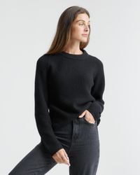 Quince - Mongolian Cashmere Fisherman Crewneck Knit Sweater - Lyst