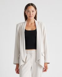Quince - Stretch Crepe Open Blazer, Recycled Polyester - Lyst