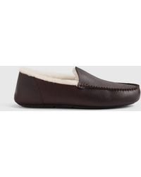 Quince - Italian Leather Handstitched Moccasin Slipper - Lyst