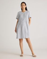 Quince - 100% European Linen Short Sleeve Swing Dress - Lyst