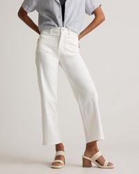 Quince - Bella Stretch Patch Pocket Wide Leg Jeans, Organic Cotton - Lyst