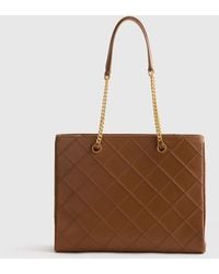 Quince - Italian Leather Diamond Stitch Tote - Lyst