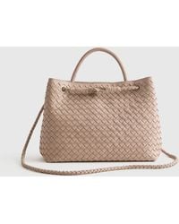 Quince - Italian Leather Handwoven Satchel - Lyst