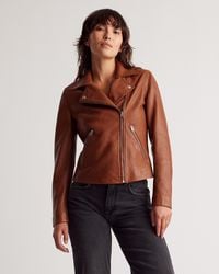 Quince - 100% Washed Leather Biker Jacket - Lyst