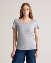 Quince - Cotton Modal Scoop Neck Tee, Cotton/Modal - Lyst