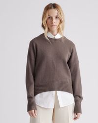Quince - Boyfriend Crew Sweater, Organic Cotton - Lyst