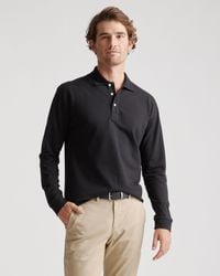 Quince - Long Sleeve Pique Polo, Organic Cotton - Lyst