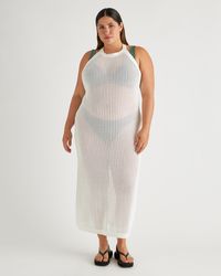 Quince - Open-Knit Cover-Up Maxi Dress, Organic Cotton - Lyst