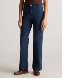 Quince - French Terry Wide Leg Pants, Cotton - Lyst