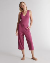 Quince - French Terry Modal Jumpsuit, Lenzing Modal - Lyst