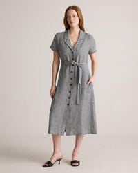 Quince 100% Silk Twill Button Front Mini Dress | Lyst