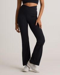 Quince - Ultra-Form High-Rise Crossover Flared Pant, Nylon/Spandex - Lyst