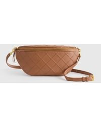 Quince - Italian Leather Diamond Stitch Sling Bag - Lyst