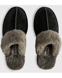 Quince - Australian Shearling Scuff Slipper, Suede Leather - Lyst