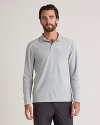 Quince - Propique Performance Long Sleeve Polo, Recycled Polyester - Lyst