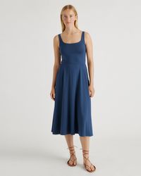 Quince - Tencel Jersey Fit & Flare Dress - Lyst