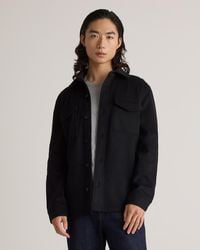 Quince - Italian Wool Overshirt, Wool/Nylon - Lyst