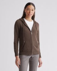 Quince - Mongolian Cashmere Full-Zip Hoodie Jacket - Lyst