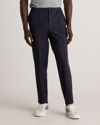 Quince - Stretch Knit Pintuck Trouser, Rayon - Lyst